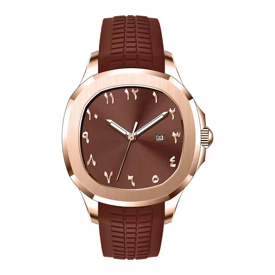 Beer Rose Gold Black Dial