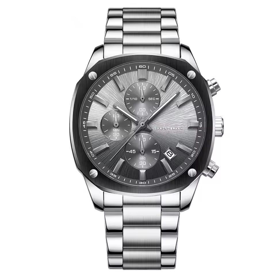White Gold Black and White Mother of Pearl Diamond Dial & Bezel