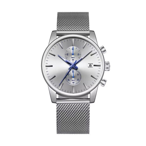 Yellow Gold Diamond Bezel Silver Dial