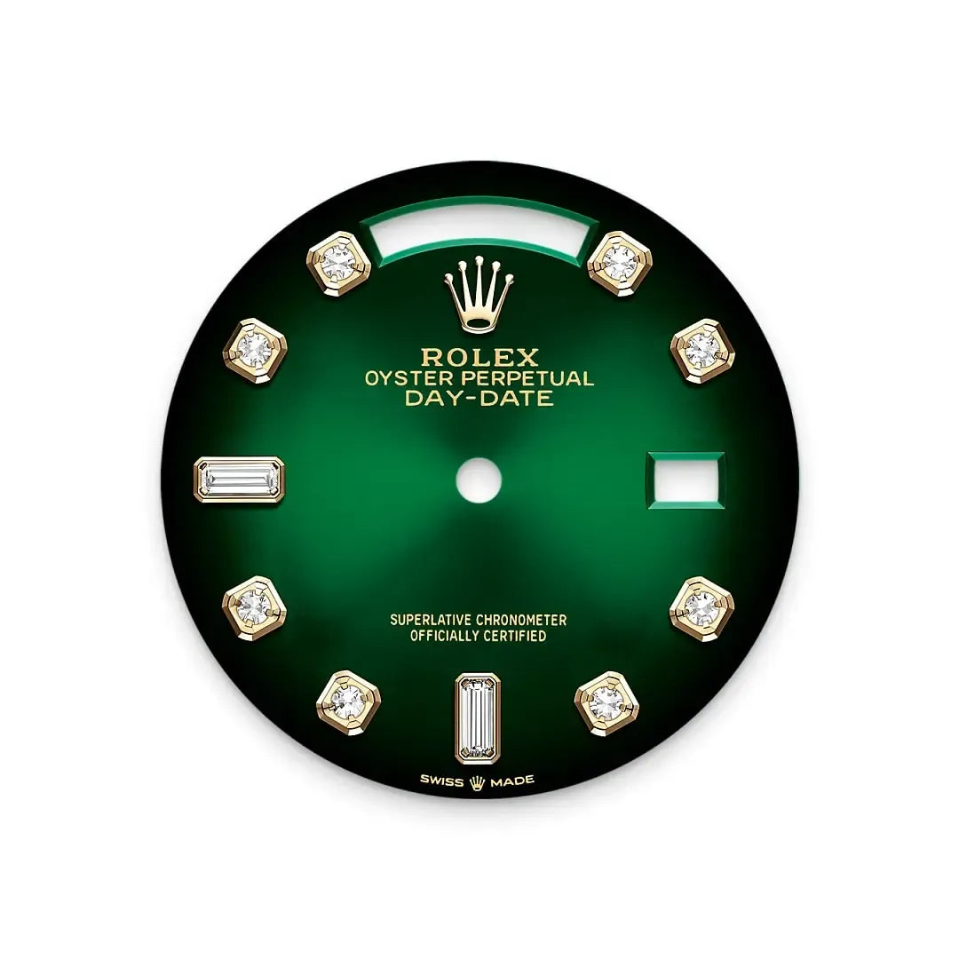 Rolex Day-Date President 36mm Yellow Gold 128348RBR Green